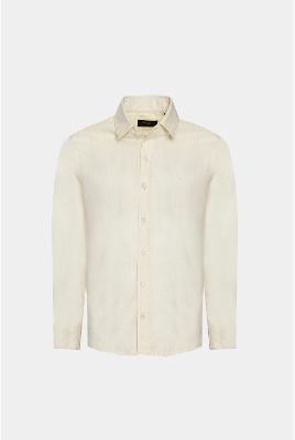 Camisa Aramis Slim flamê Bosco Manga Longa Move Amarelo