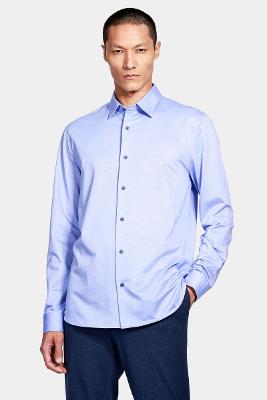 Camisa Manga Longa Cosmo Regular em Algodão Easy Care Azul