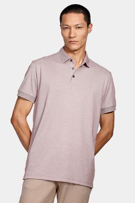 Polo Aramis Interlock Tech Manga Curta Vermelho Maca