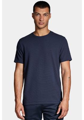 Camiseta Aramis Basica Com Textura Ottoman Azul Marinho