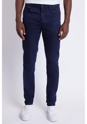 Calca Color Five Pockets Skinny Power Azul Escuro