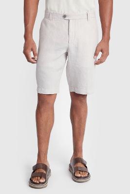 Bermuda Resort Linho Bolso Faca - Collab Cauã Reymond Caqui