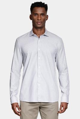 Camisa Aramis Tricoline Maquinetada Manga Longa