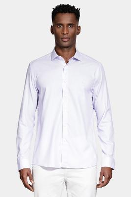 Camisa Aramis Tricoline Maquinetada Manga Longa