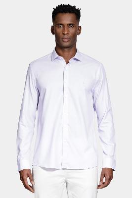 Camisa Aramis Tricoline Maquinetada Manga Longa