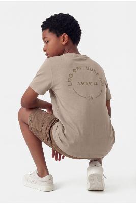 Camiseta Aramis Manga Infantil Curta Silk Log Off