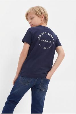 Camiseta Aramis Manga Infantil Curta Silk Log Off