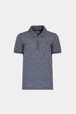 Polo Aramis Manga Curta Infantil Mouline