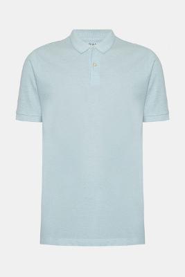 Polo Aramis Manga Curta Algodão Com Linho