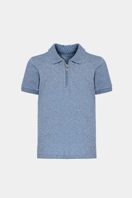 Polo Aramis Manga Curta Infantil Mouline