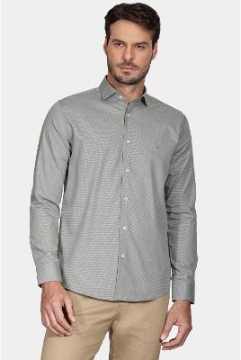 Camisa Aramis Manga Longa Slim Xadrez Verde