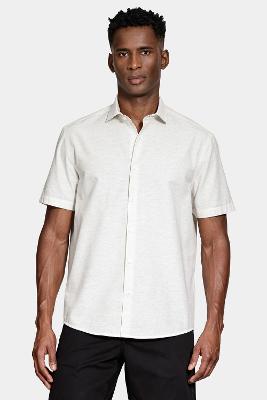 Camisa Aramis Regular Algodão Mescla Manga Curta