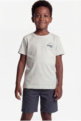 Camiseta Aramis Manga Curta Infantil Estampa Circular