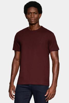 Camiseta Aramis Manga Curta Bordado Básica