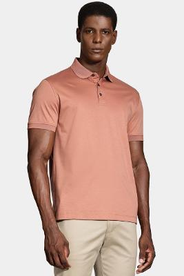 Polo Aramis Manga Curta Silk Blend Modal