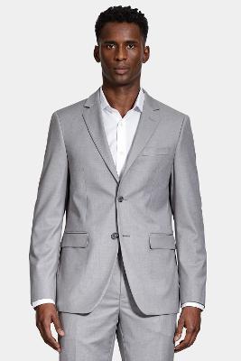 Costume Poliviscose Regular Cinza Claro