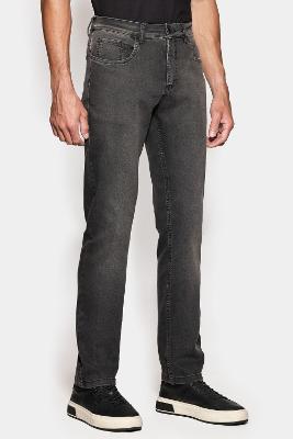 Calça Aramis Jeans Slim Black Stonado Preto
