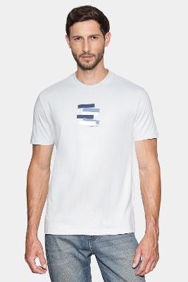 Camiseta Aramis Manga Curta Estampa Faixas