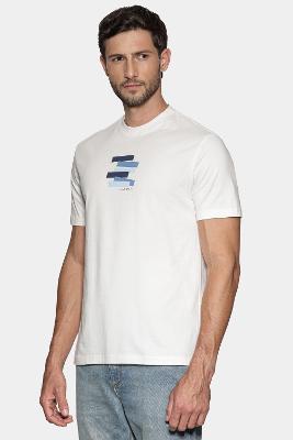Camiseta Aramis Manga Curta Estampa Faixas