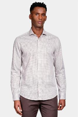 Camisa Aramis Manga Longa Slim Pontilhada