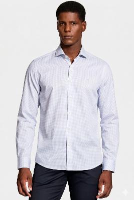 Camisa Aramis Manga Longa Slim Pontilhada