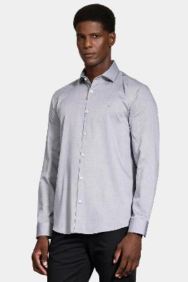 Camisa Aramis Manga Longa  Tricoline Maquineta Marinho