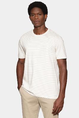 Camiseta Aramis Manga Curta Listras Básica