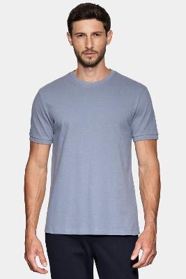 Camiseta Aramis Manga Curta Piquet Gola Jacquard