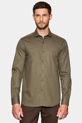 Camisa Manga Longa Slim Damero Aramis