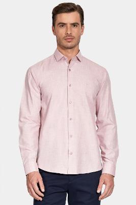 Camisa Aramis Manga Longa Regular Melange Ceramica