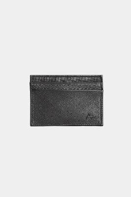 Porta Aramis Cartão Flat Saffiano Preto