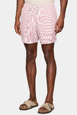Short Aramis Elástico Stripe Navy Goiaba