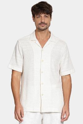 Camisa Aramis Regular Malha Textura Natural