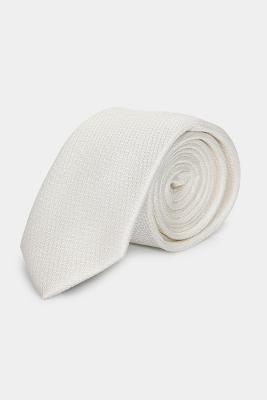 Gravata Aramis Falso Liso 6 Cm Off White