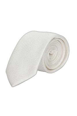 Gravata Aramis Falso Liso 6 Cm Off White