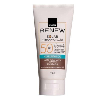 Protetor Solar Avon Renew FPS50 Cor Escura 5.4 40g