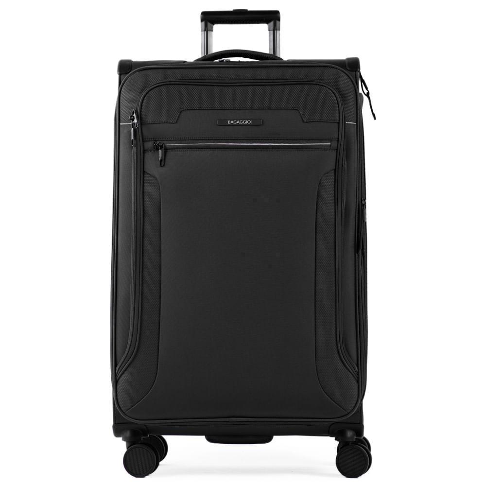 Mala Grande Poliéster 4 Rodas Zurique  Preta - 1