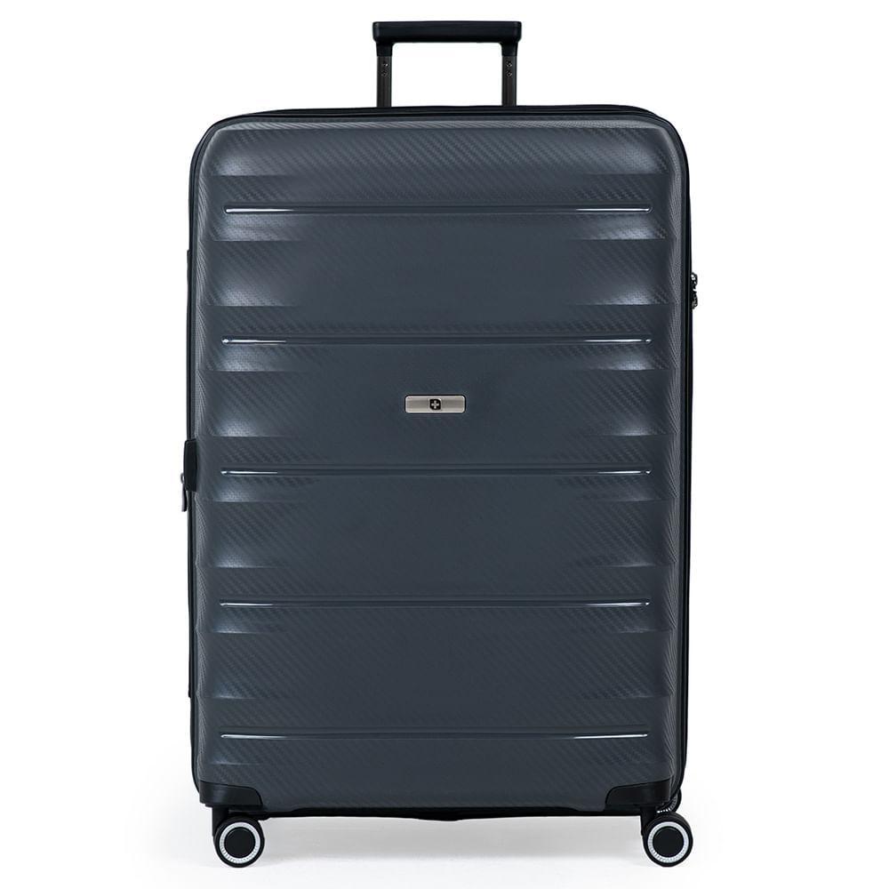 Mala Grande Polipropileno 4 Rodas SwissOne Genebra II Cinza - 1