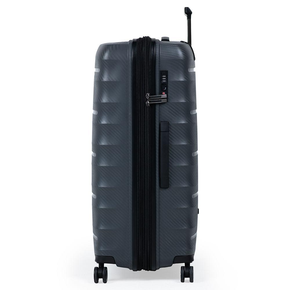 Mala Grande Polipropileno 4 Rodas SwissOne Genebra II Cinza - 3