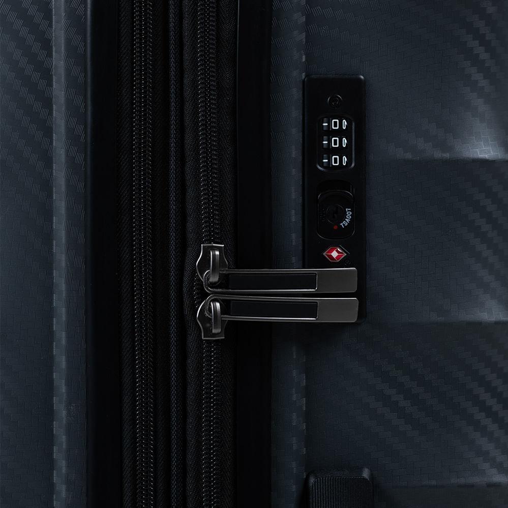 Mala Grande Polipropileno 4 Rodas SwissOne Genebra II Cinza - 8