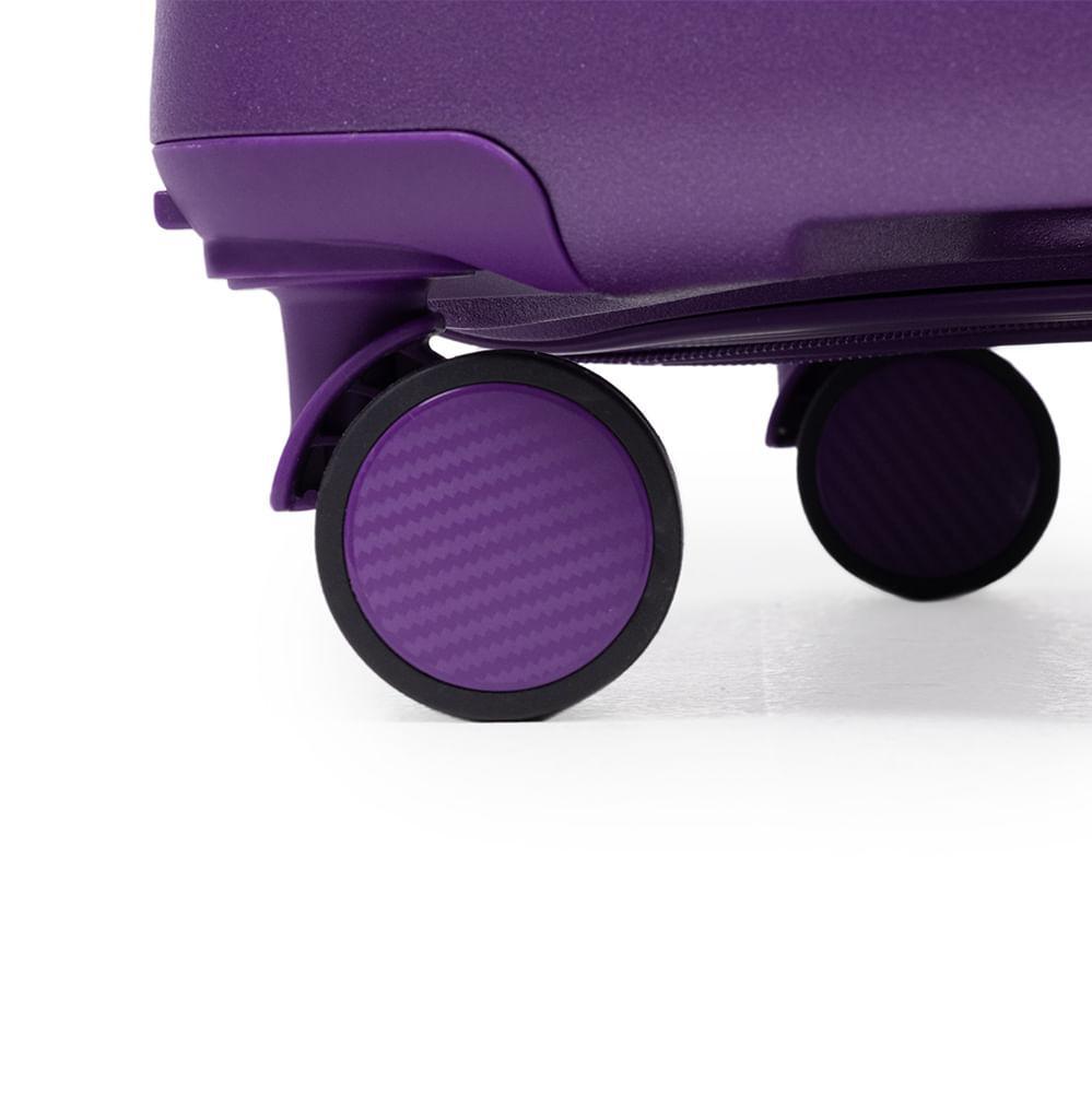 Mala Grande de Polipropileno 4 Rodas Seul Roxa - 3
