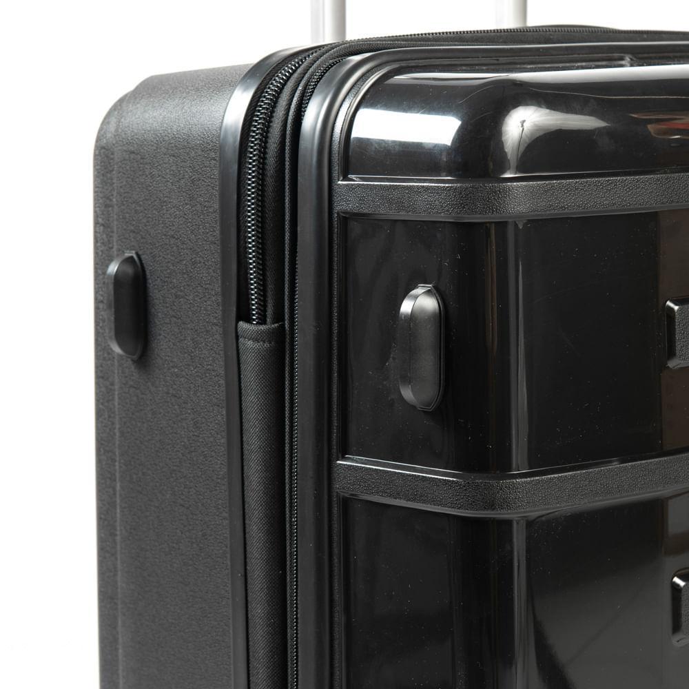 Mala Grande Polipropileno 4 Rodas Suissewin Montreux Preto - 4