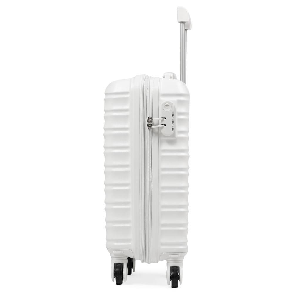 Mala de Bordo PP ABS 4 Rodas Saint Romain Branca - 3