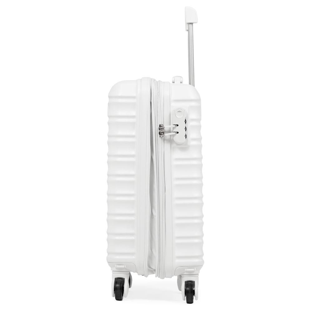 Mala de Bordo PP ABS 4 Rodas Saint Romain Branca - 5