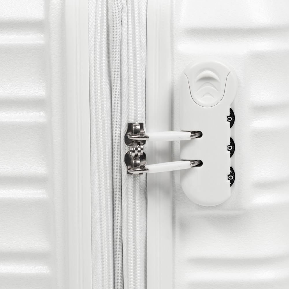 Mala de Bordo PP ABS 4 Rodas Saint Romain Branca - 7