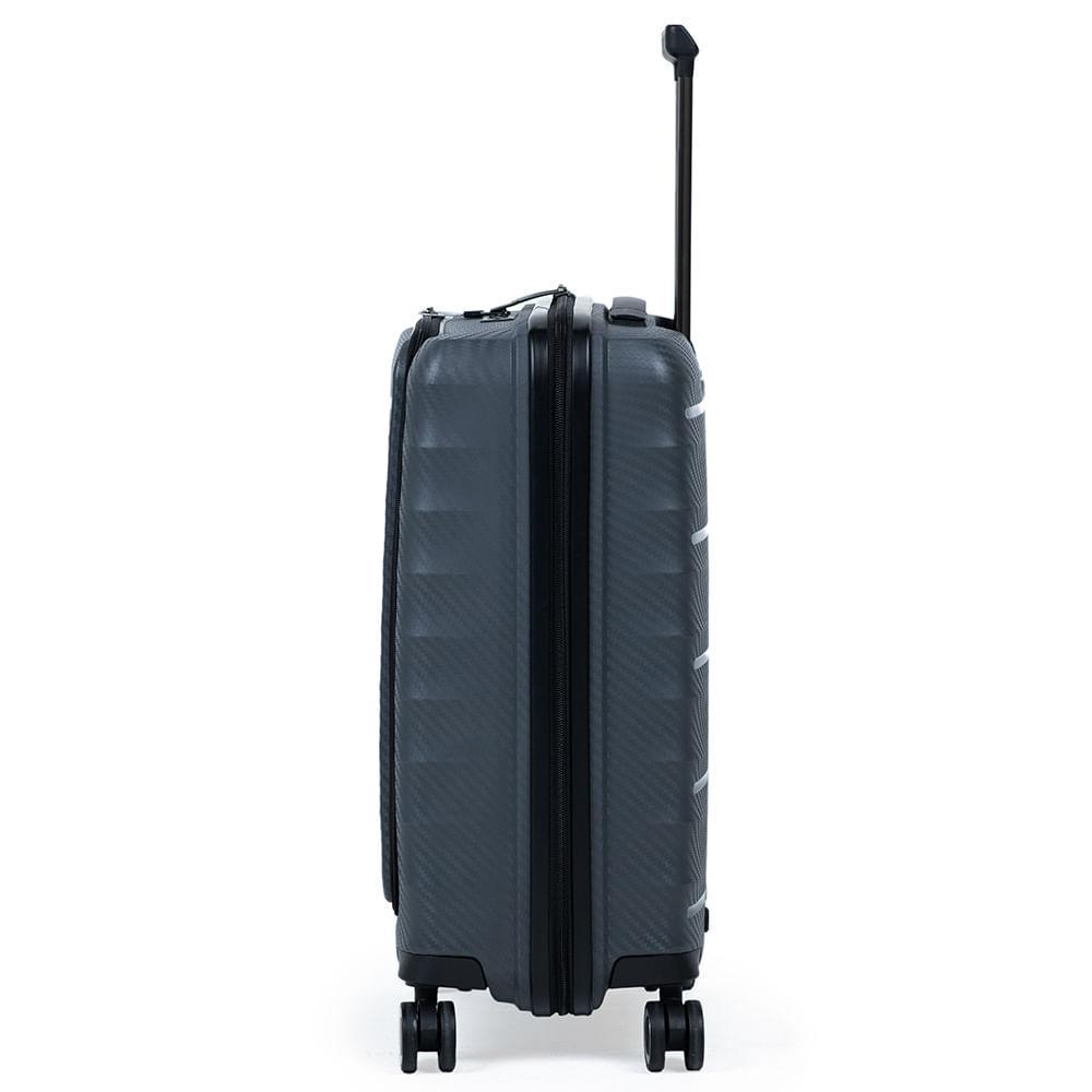 Mala de Bordo Polipropileno 4 Rodas SwissOne Genebra Cinza - 3