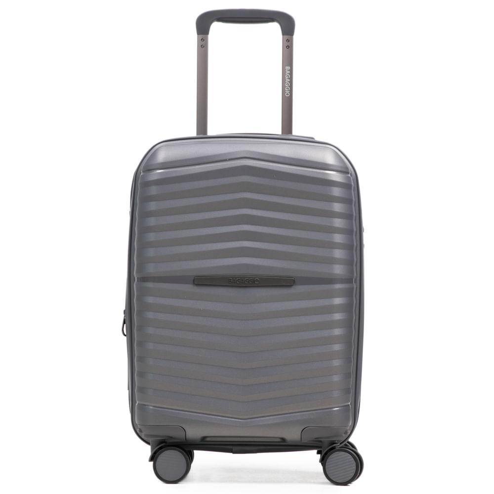 Mala de Bordo de Polipropileno 4 Rodas Hong Kong Cinza - 1