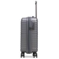 Mala de Bordo de Polipropileno 4 Rodas Hong Kong Cinza - 3