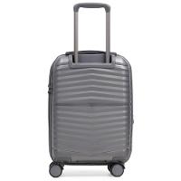 Mala de Bordo de Polipropileno 4 Rodas Hong Kong Cinza
