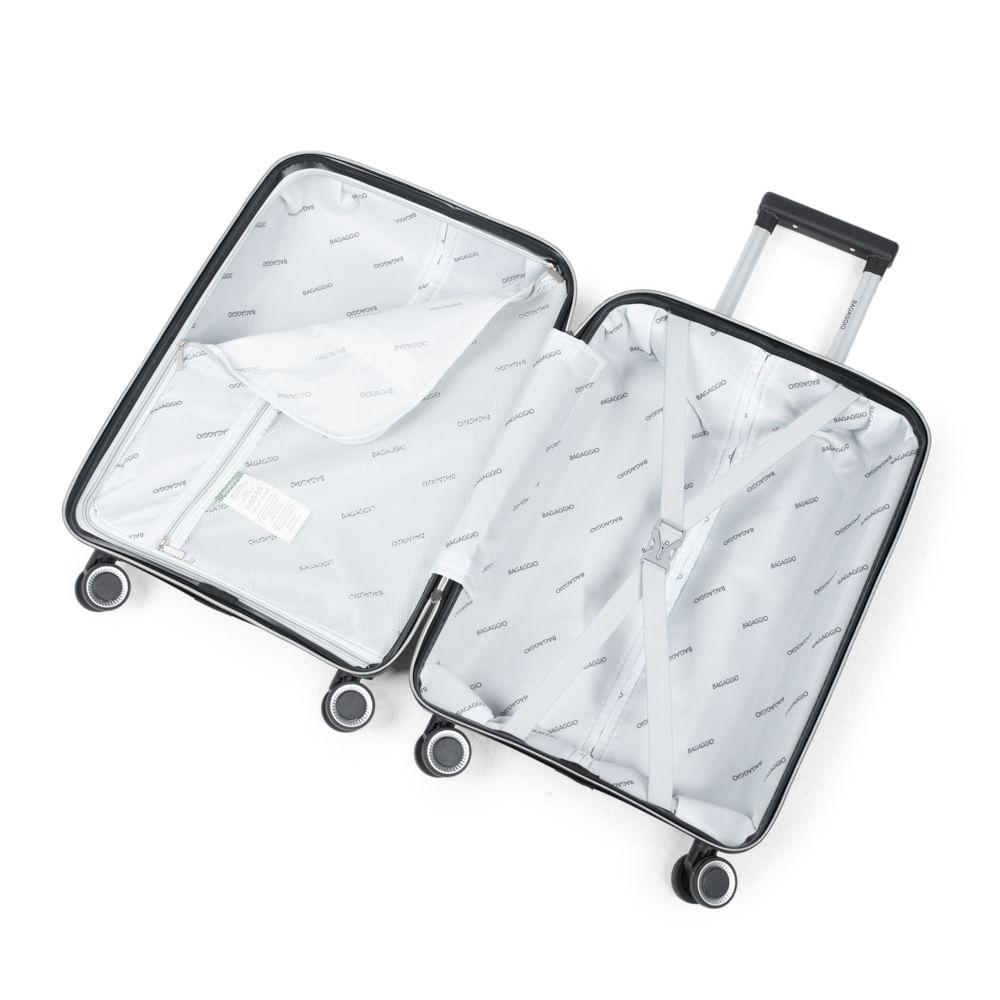 Mala De Bordo de Polipropileno 4 Rodas Malta Preto - 4